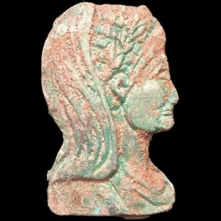 Rare Ancient Large Roman Bronze Period Female Bust - 200 - 400 Ad (3)