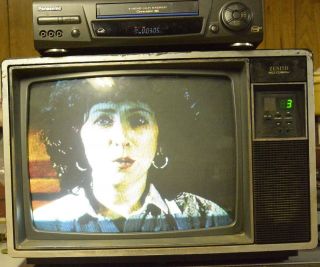 1986 Vintage 19 Inch Zenith Space Command Sb1923yc Color Tv Usa Made Nr