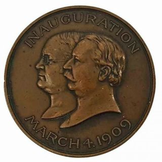 1909 William Taft Official Inaugural Medal - Bronze - On Ebay
