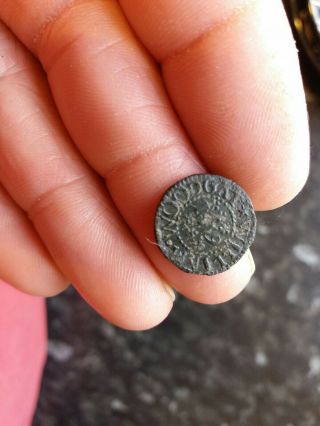 Metal Detecting Finds Kent.  17th Century Token Willam Woodgat 1654 Of Brenchey