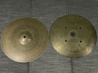 Vintage Zildjian 14” Quick Beat Hi - Hat Cymbals (pair)
