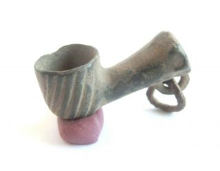 Post Medieval Ottoman Bronze Pipe 17th - 18th Century
