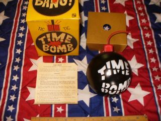 Vintage Milton Bradley Time Bomb Game 1964 Countdown Exploding Box