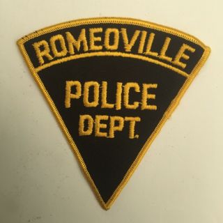 Romeoville Police Dept,  Illinois Old Cheesecloth Shoulder Patch
