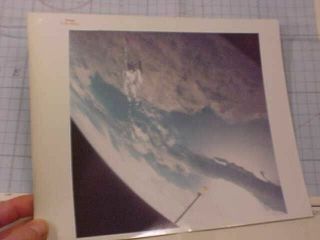 Rare Nasa Gemini Capsule Earth Photo S - 66 - 63438 Red
