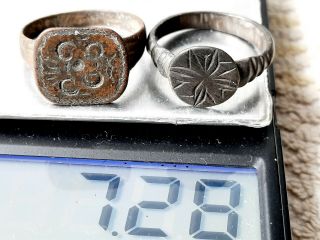 Ancient Medieval Bronze Ring Vintage Antique Artifact Viking