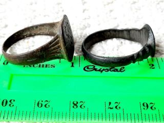 Ancient MEDIEVAL bronze Ring Vintage antique ARTIFACT Viking 3