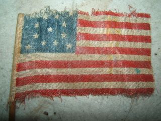 civil war era us u.  s.  13 star flag united states american 1800s antique vtg old 2