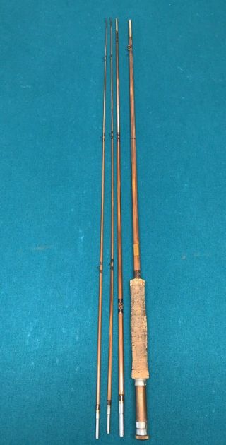Vintage Beautifully Flamed South Bend 59 - 9 Dry Bamboo Fly Rod Sleeve Spare Tip