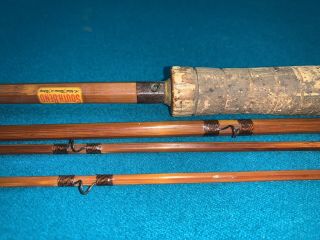 Vintage Beautifully Flamed South Bend 59 - 9 Dry Bamboo Fly Rod Sleeve Spare Tip 3