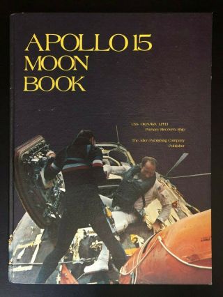 Apollo 15 Moon Book Cruise Book,  Uss Okinawa Lph3 Recovery Ship 1972 Rare
