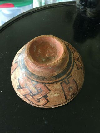 Wonderful Pre - Columbian Narino negative resist pottery bowl 2