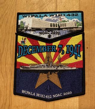 Oa Wipala Wiki Lodge 432 2020 Noac (december 7,  1941) Two Piece Set (230 Made)