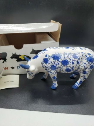 Cow Parade Porcelainfigurine China Cow 9167 Westland Giftware 2000 Box With Tag