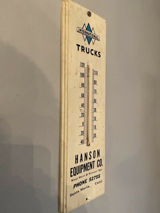 Vintage International Trucks Thermometer Sign 2