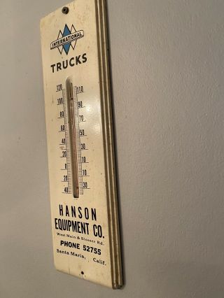 Vintage International Trucks Thermometer Sign 3