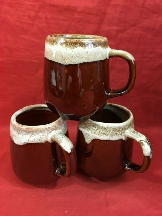 Vintage Coffee Cups/mugs - Set Of 3 1970 