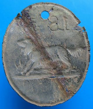 Poland - old 1855 dog tax tag - more on ebay.  pl 2