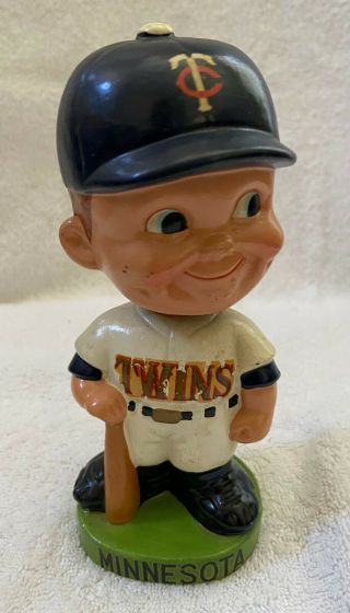 Vintage 1960s Mlb Minnesota Twins Baseball Bobblehead Nodder Bobble Head