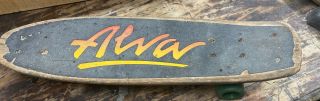 Vintage Tony Alva Skateboard,  1970s Old School Skate Dogtown Era Sk8 & Destroy