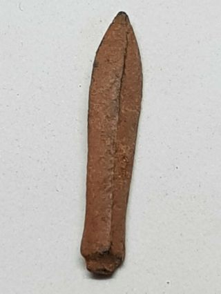 Rare Ancient Bronze Roman Triple Arrow Head 2,  500 - 1500 Bc 4,  2 Gr 37 Mm