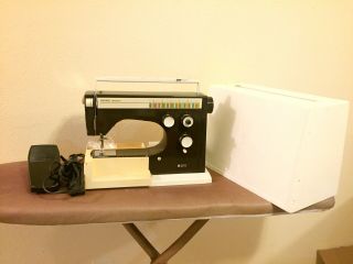 Vintage Husqvarna Viking Model 6440 Sewing Machine And Cover