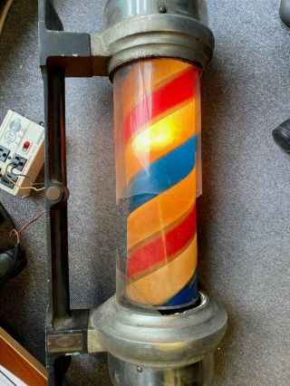 Vintage Marvy Barber Pole Light Model 55