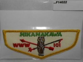 Mikanakawa Lodge 101 Twill Large Owl Yellow Bdr F14022