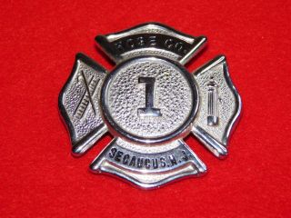 Vintage Fireman Firemen Badge Hose Co.  1 Secaucus Nj