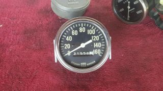 Vintage Stewart Warner Speedometer,  160 Mph