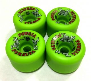 Nos Powell Peralta Two Rats Ii 2 60mm 97a Old School Stock Skateboard Wheels