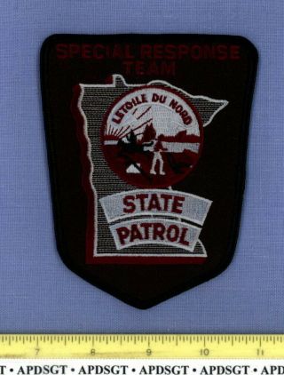 Minnesota State Patrol Swat Sheriff Highway Patrol Police Patch Subdued