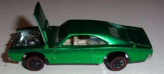 Vintage Hot Wheels Redline Custom Dodge Charger Green Made In Usa