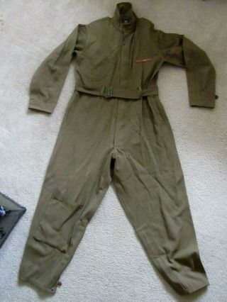 Vintage Wwii Type A - 4 Air Force Us Army Long Sleeve Pilot Flight Suit,  Size 40