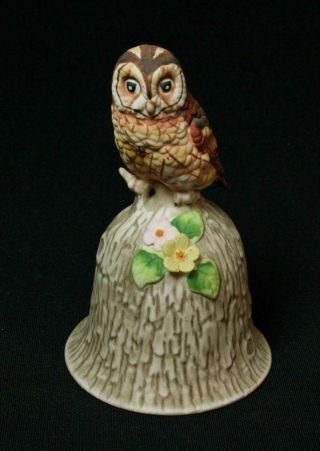 Vintage Towle Bone China Owl Bell 1980s