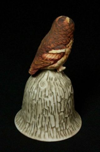 Vintage Towle Bone China Owl Bell 1980s 2