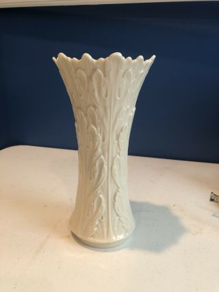 Lenox Leave Vase,  8.  5 Inches Tall