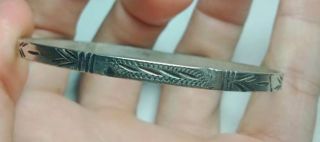 RARE EXTREMELY ANCIENT VIKING BRACELET SILVER COLOR ARTIFACT QUALITY 3