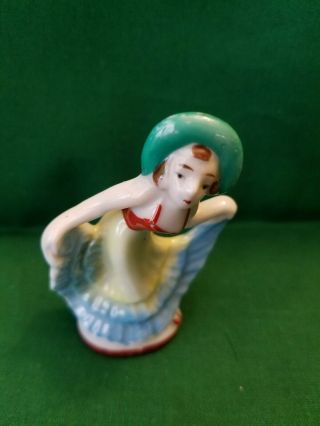 Occupied Japan Miniature Art Deco Dancing Girl Dancing