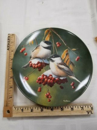 1986 Knowles 8 1/2 " Collector Plate - The Chickadee - By Kevin Daniel