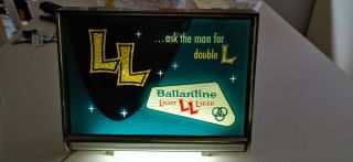 Vintage Ballantine Light Lager Beer Ale Sign/light