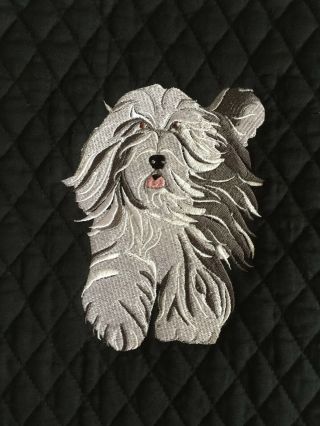Bearded Collie Bathroom Set Bath Towel Embroidered Personalized