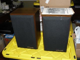 Polk Audio Monitor Series 4 Speakers Vintage Woodgrain 2 Way Bookshelf