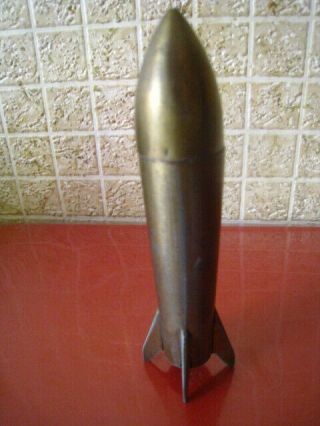 Old VTG Soviet Russian Metal Lighter Gas Space Rocket Souvenir 5 