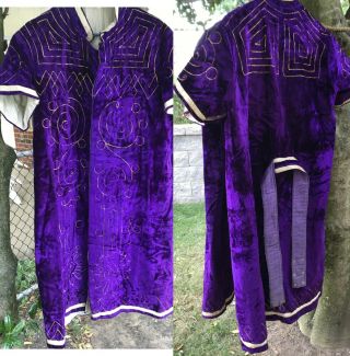 Set Of 2 Antique Odd Fellows Ioof Royal Purple Encampment Ceremonial Robes