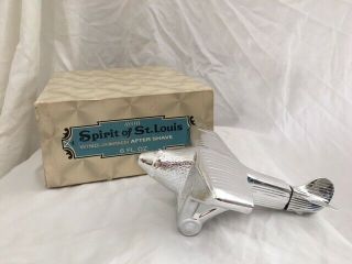 Vintage Avon Spirit Of St Louis (airplane) Chrome,  Full,  Windjammer Aftershave