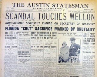 12 1924 Newspapers Teapot Dome Scandal President Warren Harding Administration