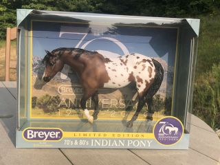 Breyer Horse 70th Anniversary Indian Pony Appaloosa Le 1825 Nib