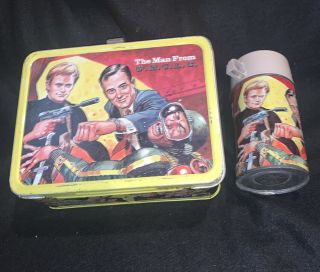 Vintage 1966 The Man From U.  N.  C.  L.  E.  Uncle Mgm Metal Lunchbox King Seeley.  M
