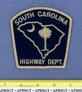 South Carolina Highway Dept (old Vintage) Dot State Police Highway Patrol Patch